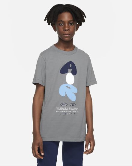 Camiseta Nike Air Kids Niño Gris | TJVIX-4321
