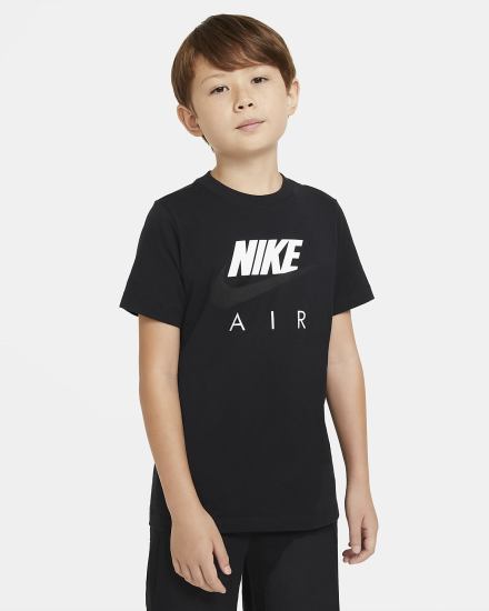 Camiseta Nike Air Kids Niño Negras | LABPU-4871
