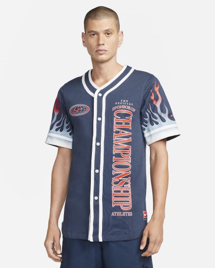 Camiseta Nike Americana Top Hombre Azules | OJGKP-4765