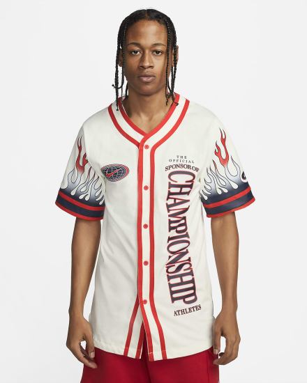 Camiseta Nike Americana Top Hombre Rojas | RMNOT-7634