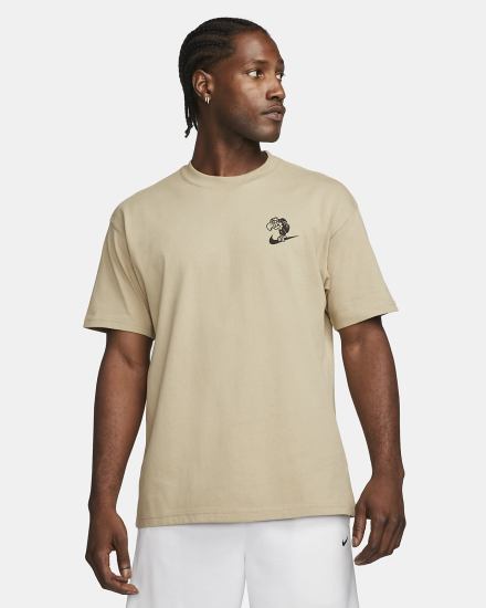 Camiseta Nike Basketball Hombre Beige | NQTKR-2507