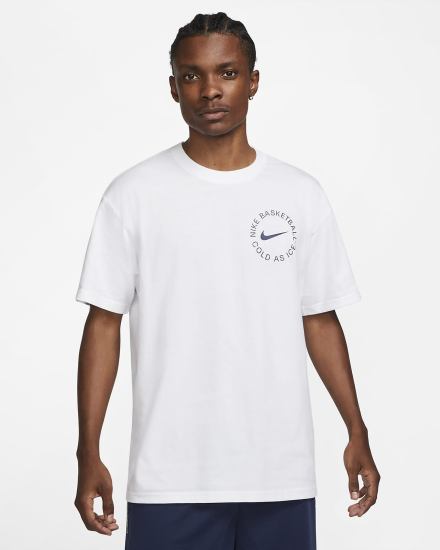 Camiseta Nike Basketball Hombre Blancas | ZCVUL-8062
