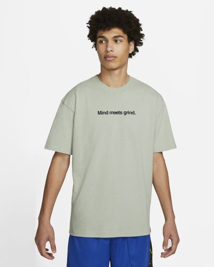 Camiseta Nike Basketball Hombre Gris | LARYJ-1369