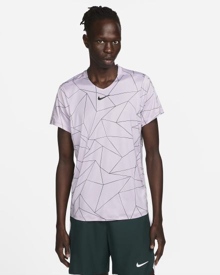 Camiseta Nike Court Dri-FIT Advantage Tennis Top Hombre Negras | LQZKE-9730