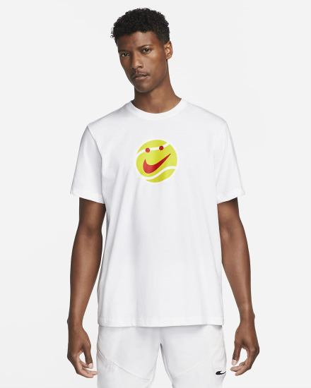Camiseta Nike Court Tennis Hombre Blancas | ZOPVN-7163
