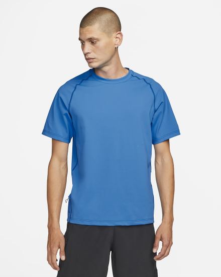 Camiseta Nike Dri-FIT ADV A.P.S. Short-Sleeve Fitness Top Hombre Azules Claro | VCGXD-4975