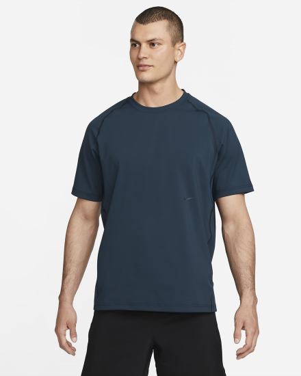 Camiseta Nike Dri-FIT ADV A.P.S. Short-Sleeve Fitness Top Hombre Azul Marino Negras | XOYTW-8196