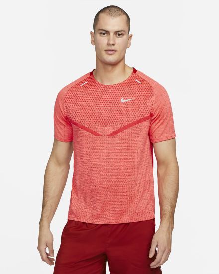 Camiseta Nike Dri-FIT ADV TechKnit Ultra Short-Sleeve Hombre Rojas Claro | GAKYQ-5274