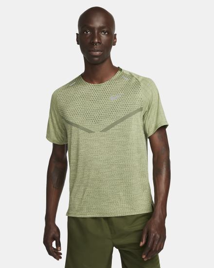 Camiseta Nike Dri-FIT ADV TechKnit Ultra Short-Sleeve Hombre Verde | WLBVK-8065