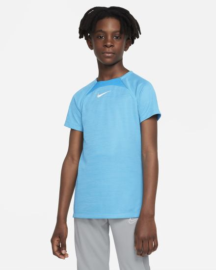 Camiseta Nike Dri-FIT Academy Kids Short-Sleeve Soccer Top Niño Azules Blancas | ALZTR-3247