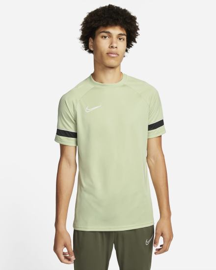 Camiseta Nike Dri-FIT Academy Pro Short-Sleeve Soccer Top Hombre Verde Oliva Blancas | RFZDH-2834