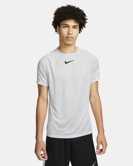 Camiseta Nike Dri-FIT Academy Short-Sleeve Soccer Top Hombre Plateadas Negras | NXMSW-4753