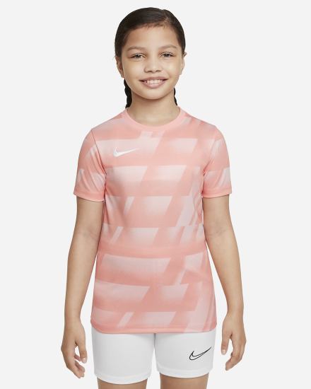 Camiseta Nike Dri-FIT F.C. Libero Kids Short-Sleeve Estampadas Soccer Top Niño Coral Negras Blancas | TCJOR-1253