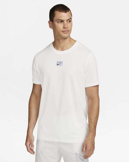 Camiseta Nike Dri-FIT Fitness Hombre Blancas | OFNZG-2694