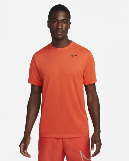 Camiseta Nike Dri-FIT Fitness Hombre Naranjas Negras | LWITD-6173