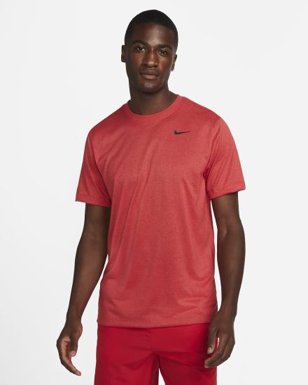 Camiseta Nike Dri-FIT Fitness Hombre Rojas Negras | DYCEZ-1354