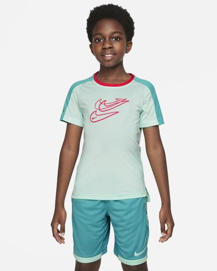 Camiseta Nike Dri-FIT Kids Training Top (Extended Size) Niño Verde Menta Turquesa Rojas Claro | IDRSE-7489