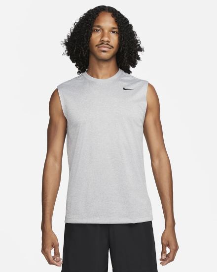 Camiseta Nike Dri-FIT Legend Sleeveless Fitness Hombre Gris Plateadas Negras | BFPKL-0714