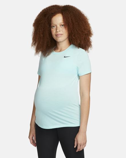 Camiseta Nike Dri-FIT (M) (Maternity) Mujer Negras | MEKPG-6725