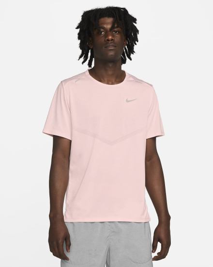 Camiseta Nike Dri-FIT Rise 365 Short-Sleeve Hombre Rosas | ECRIL-4358