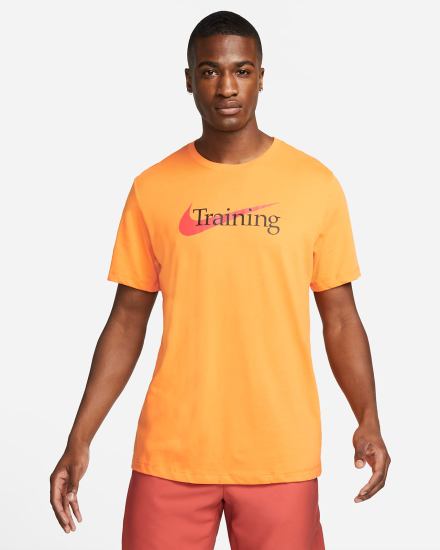 Camiseta Nike Dri-FIT Swoosh Training Hombre Amarillo | CWTQR-1549