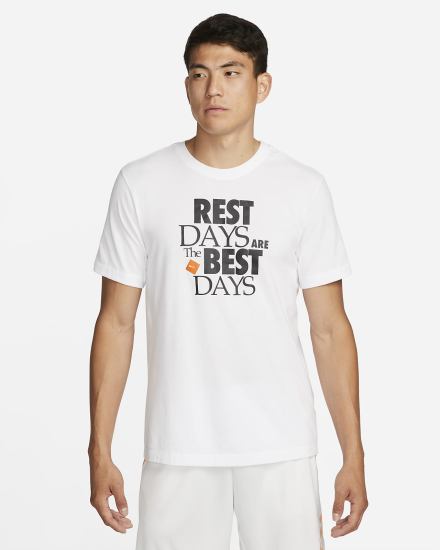 Camiseta Nike Dri-FIT Training Hombre Blancas | EILXG-6418