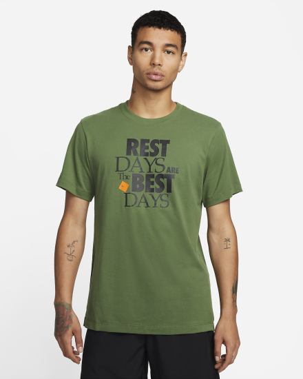 Camiseta Nike Dri-FIT Training Hombre Verde | SGBWP-9052