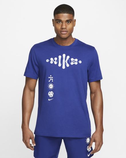 Camiseta Nike Dri-FIT Wild Run Running Hombre Azul Real Oscuro Azules | JBLTH-9381