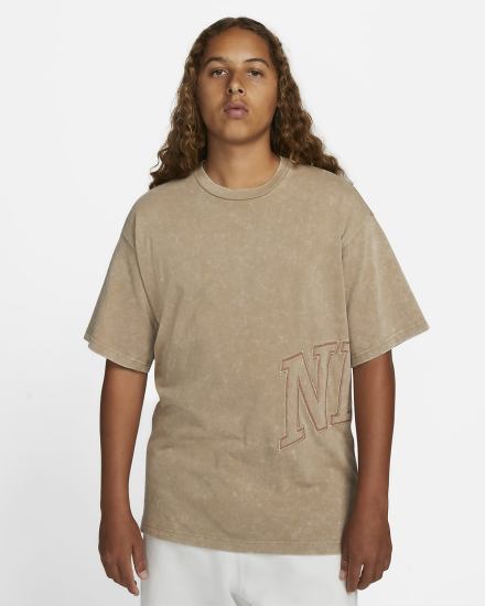 Camiseta Nike Fadeaway Hombre Kaki Rojas | ASTBZ-4736
