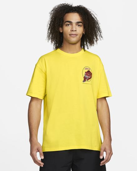 Camiseta Nike Hombre Amarillo | WPMID-7916