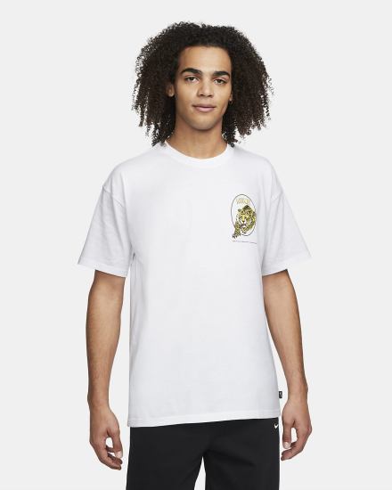 Camiseta Nike Hombre Blancas | PNDOE-2159
