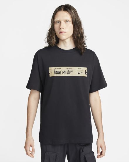 Camiseta Nike ISPA Estampadas Hombre Negras | SULZH-9706