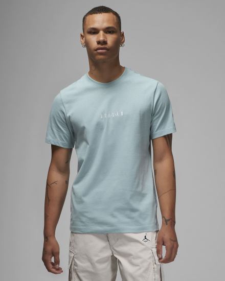 Camiseta Nike Jordan Air Hombre Azules | VZEMU-7854