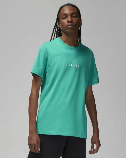 Camiseta Nike Jordan Air Hombre Turquesa | CTUFB-3725