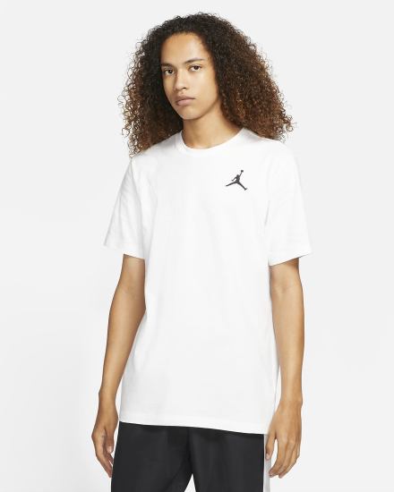 Camiseta Nike Jordan Jumpman Short-Sleeve Hombre Blancas Negras | GLYQM-3697