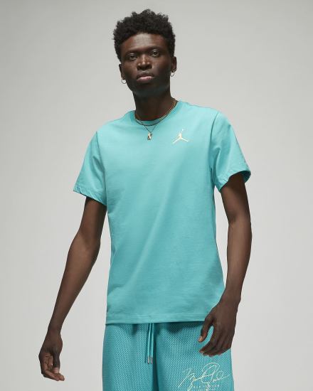 Camiseta Nike Jordan Jumpman Short-Sleeve Hombre Turquesa | JYQKG-5809