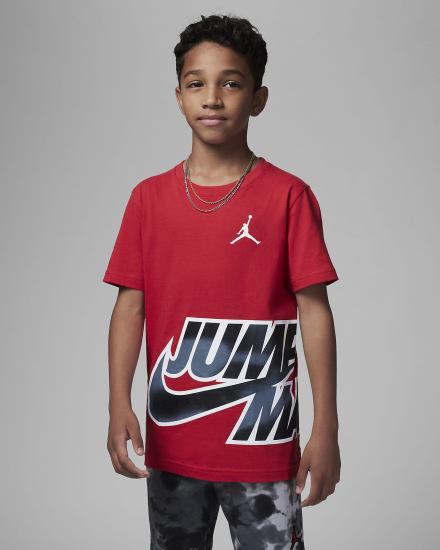 Camiseta Nike Jordan Kids MVP Jumpman Wrap Estampadas Niño Rojas | WPMCZ-4092