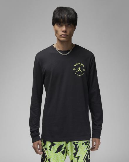 Camiseta Nike Jordan Sport Breakfast Club Long-Sleeve Hombre Negras | QIUVB-2043