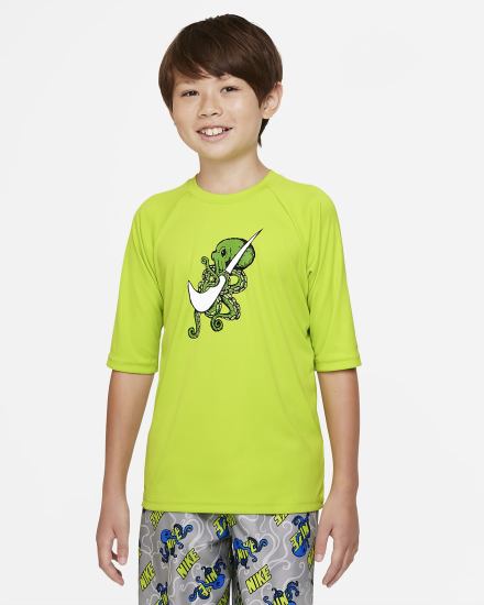 Camiseta Nike Octologo Kids Short-Sleeve Hydroguard Niño Verde | WZEHV-1825