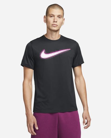 Camiseta Nike Pro Dri-FIT Estampadas Training Top Hombre Negras Rosas | YTKRX-9481