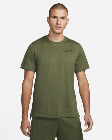 Camiseta Nike Pro Dri-FIT Short-Sleeve Top Hombre Verde Negras | ITVKF-3418