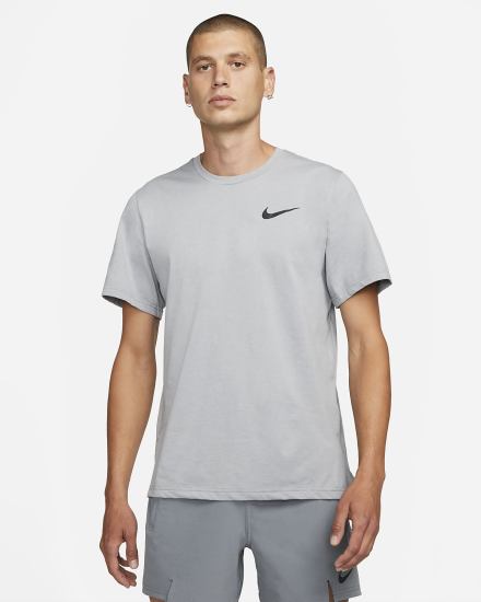 Camiseta Nike Pro Dri-FIT Short-Sleeve Top Hombre Gris Negras | ZMNPW-4726