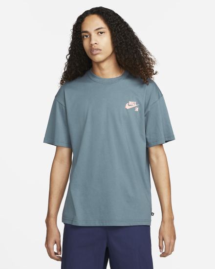 Camiseta Nike SB Skate Hombre Gris Verde | LTJIC-5208