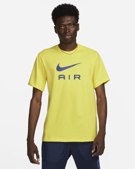 Camiseta Nike Sportswear Air Hombre Amarillo | XOMDL-0597