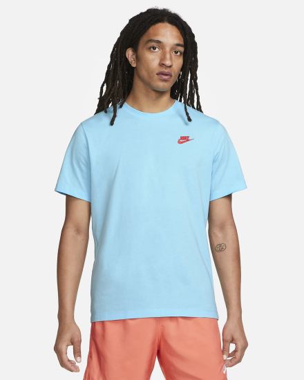 Camiseta Nike Sportswear Club Hombre Azules Rojas Claro | TMCUK-6871