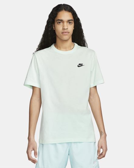 Camiseta Nike Sportswear Club Hombre Verde Negras | RTQBV-0651