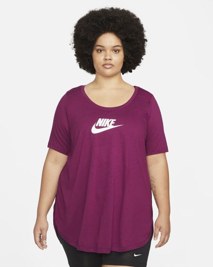 Camiseta Nike Sportswear Essential Tunic (Plus Size) Mujer Rosas | KEQIO-0759