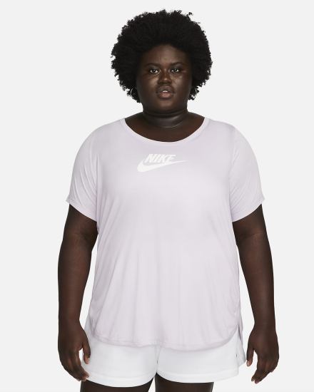 Camiseta Nike Sportswear Essential Tunic (Plus Size) Mujer Moradas | MZPRE-7120