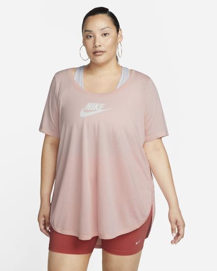 Camiseta Nike Sportswear Essential Tunic (Plus Size) Mujer Blancas | TZFIY-1504