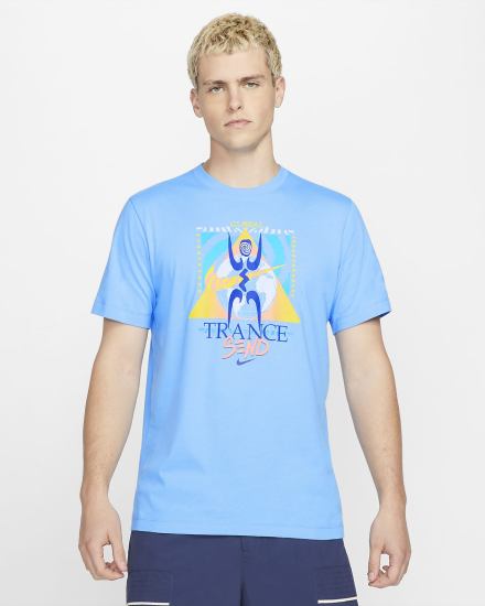 Camiseta Nike Sportswear Hombre Azules | FSTQW-3621